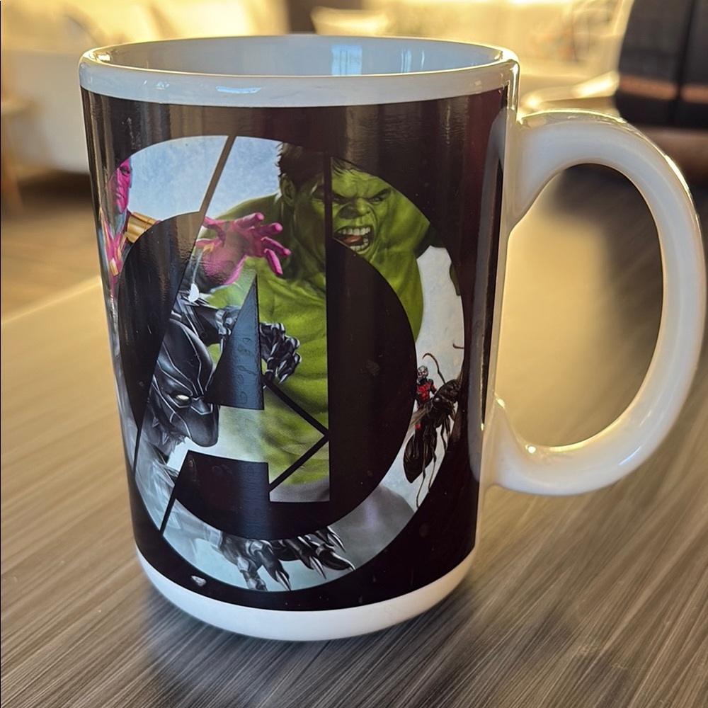 Marvel Avengers Ceramic Mug - Black and White